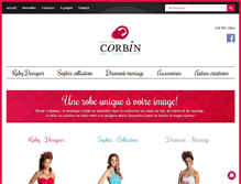 Tablet Screenshot of corbindesigner.com